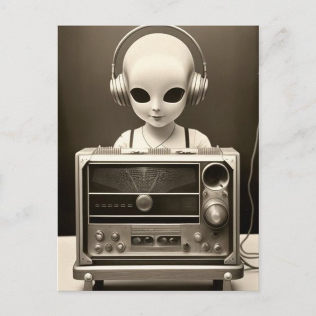 Alien Radio Vykort (Framsida)
