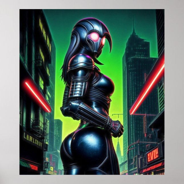 Alien Raven 02 Poster (Framsidan)