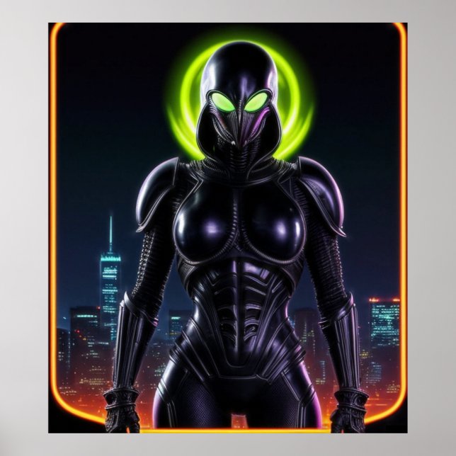 Alien Raven 04 Poster (Framsidan)