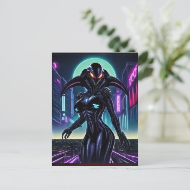 Alien Raven 10 Vykort (Stående Fram)