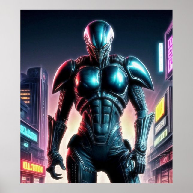 Alien Raven 14 Poster (Framsidan)