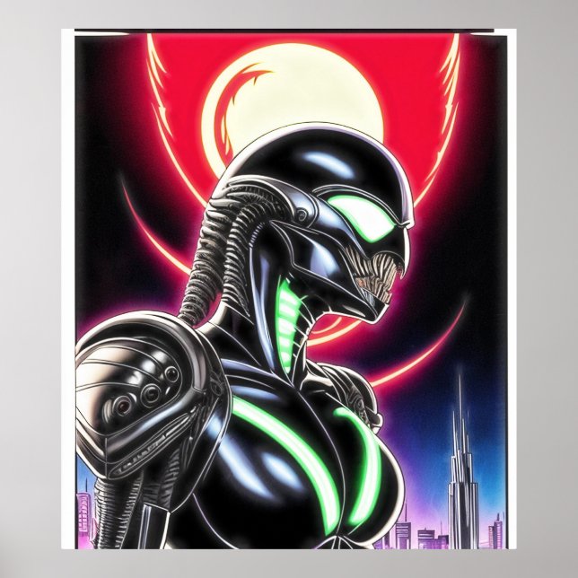 Alien Raven 19 Poster (Framsidan)