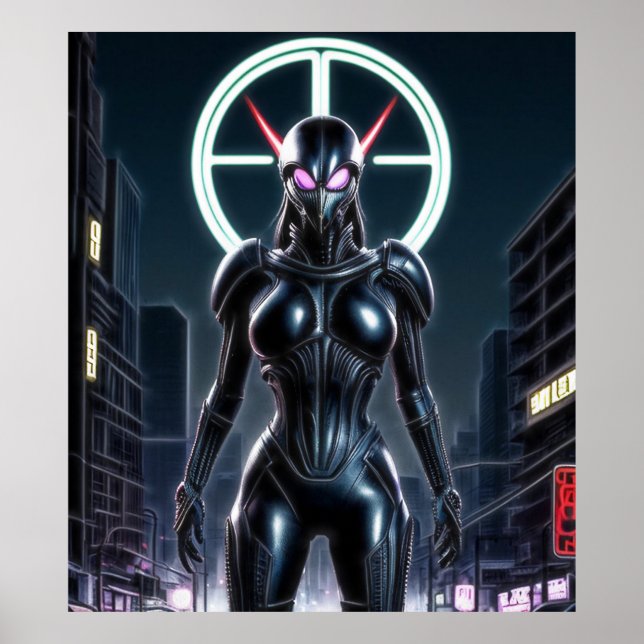 Alien Raven 24 Poster (Framsidan)