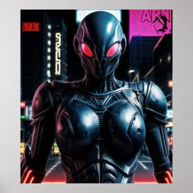 Alien Raven 25 Poster (Framsidan)