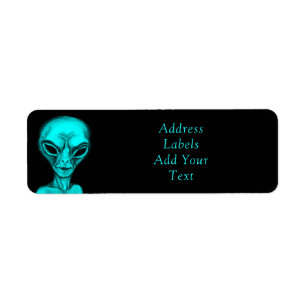 Alien Returadress Etikett
