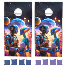 Alien & Robot Bröllop - Futuristiska Sci-Fi Kärlek