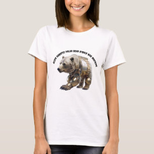 Alien Robotic Polar Bear Hybrid T Shirt