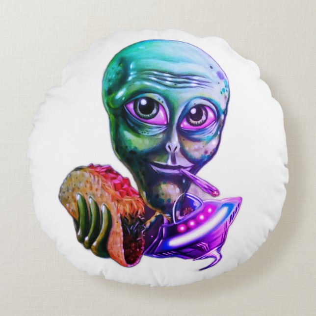 Alien Rund Kudde (Framsidan)