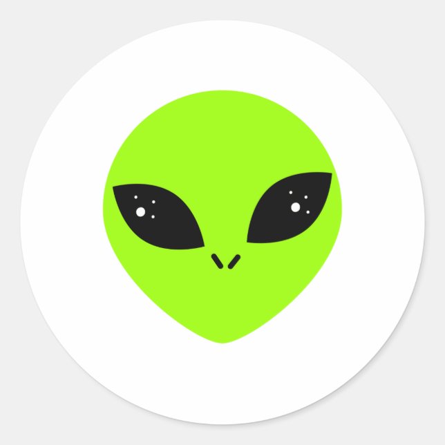 Alien  runt klistermärke (Framsida)