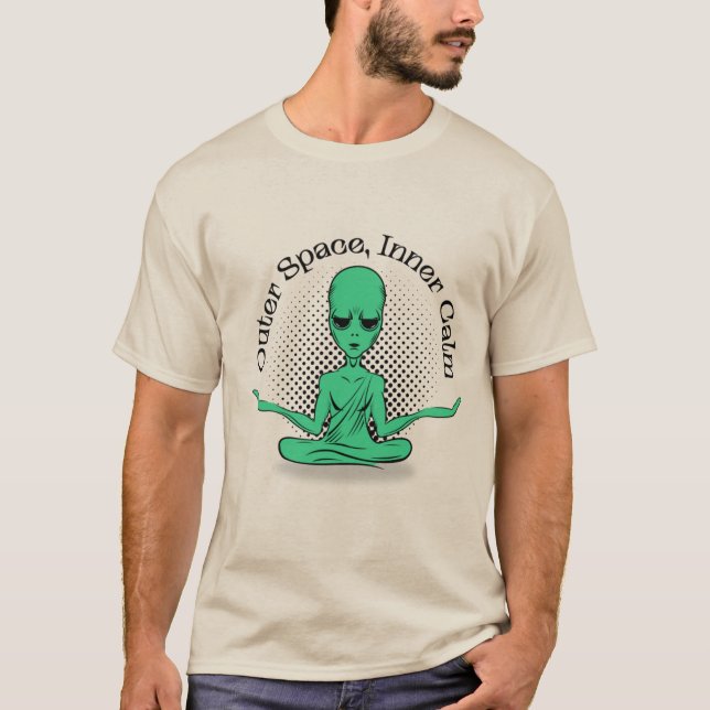 Alien, Rymden, inre Lugn T-Shirt (Framsida)
