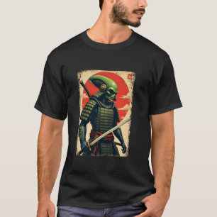 Alien Samurai T-shirt Japansk Sci-Fi Design Kläder