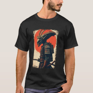Alien Samurai Tee Japansk Sci-Fi Design Apparel U