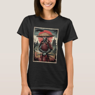 Alien Samurai UFO Japanska Ukiyo-e Graphic Japanes T Shirt