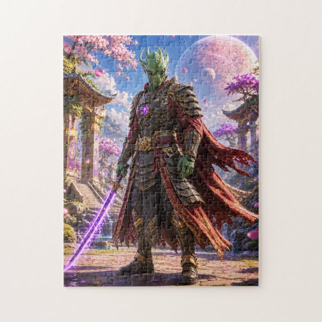 Alien Samurai Warrior Puzzle Pussel (Vertikal)