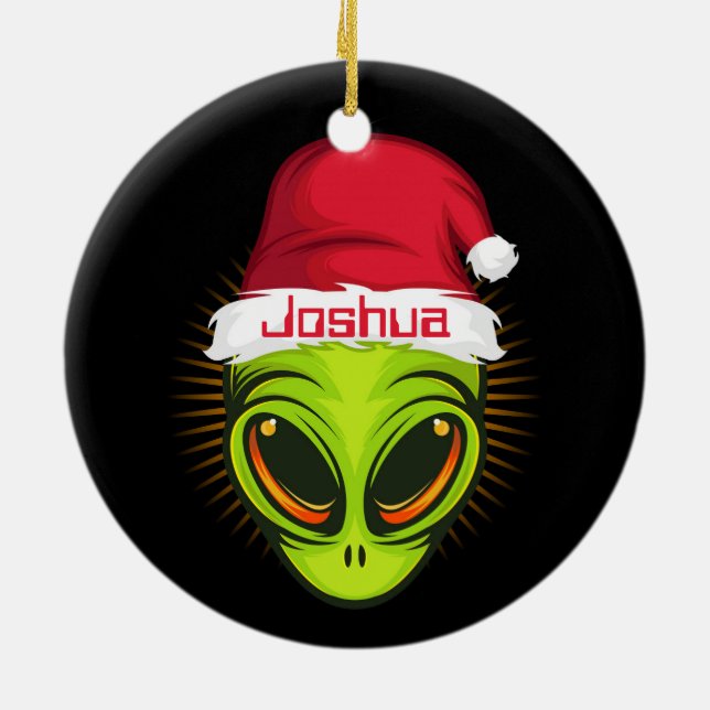 Alien Santa Ceramic Ornament (Baksidan)