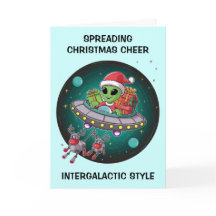 Alien Santa in UFO-jul