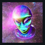 Alien Science fiction Poster<br><div class="desc">Science fiction Poster Alien Space Futuristiska Snygg färg Realistisk konst</div>