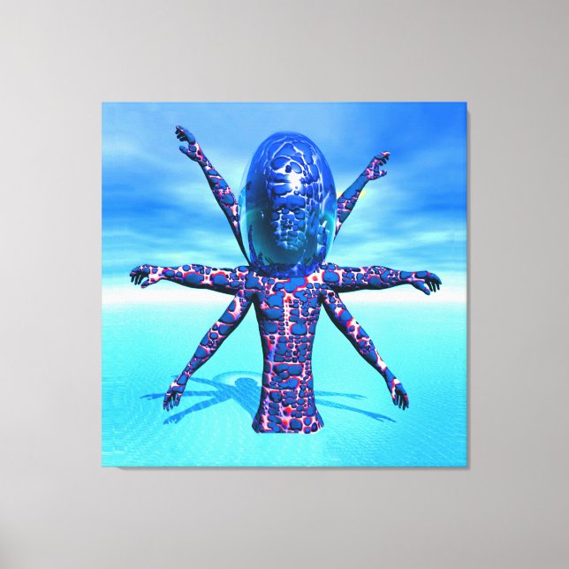 Alien Sculpture Canvastryck (Framsida)