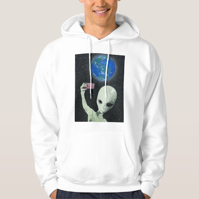 Alien Selfie Hoodie (Framsida)