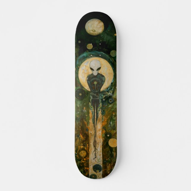 Alien Sentinel Mini Skateboard Bräda 18,5 Cm (Framsida)