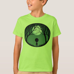 Alien Shirt Barn Extraterrestrial w. Måne T-Shirt