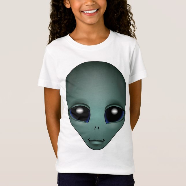 Alien Shirt Girl's Extraterrestrial T-Shirt (Framsida)