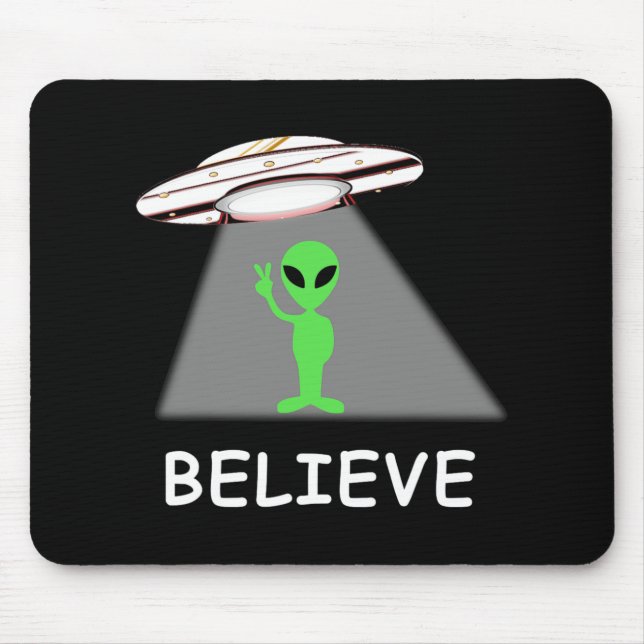 Alien Shirt - I Believe New Cool Ufo  Musmatta (Framsidan)