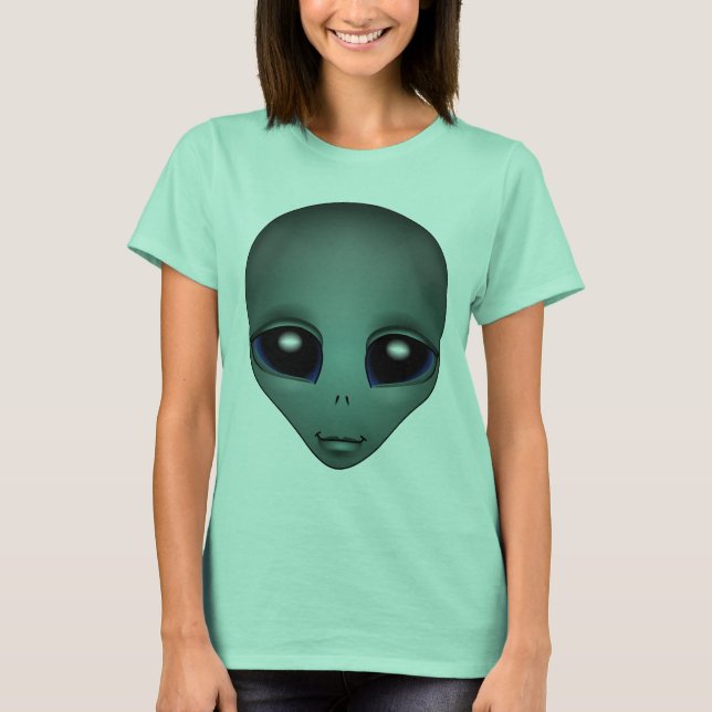 Alien Shirt Women's Alien Costume Shirts Cute ET Tee Shirt (Framsida)