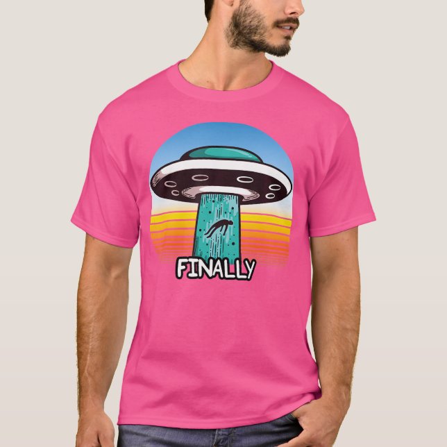 Alien Shirts Abduction Ufo Slutligen T Shirt (Framsida)