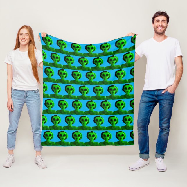 Alien Självporträtt Fleecefilt (På plats)