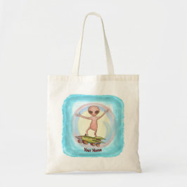 Alien Skater Tote Bag Tygkasse
