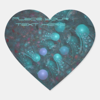 Alien Skin 001 Hjärtformat Klistermärke