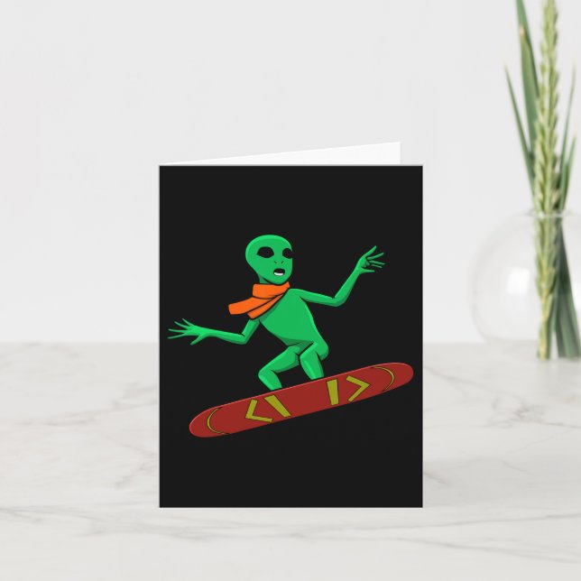 Alien Snowboarding Hob Kort (Framsida)