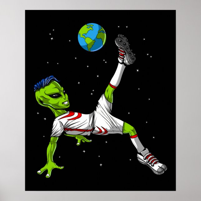 Alien Soccer Poster (Framsidan)
