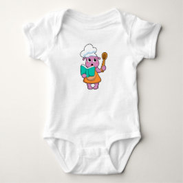Alien som Cook med Cookbook T Shirt