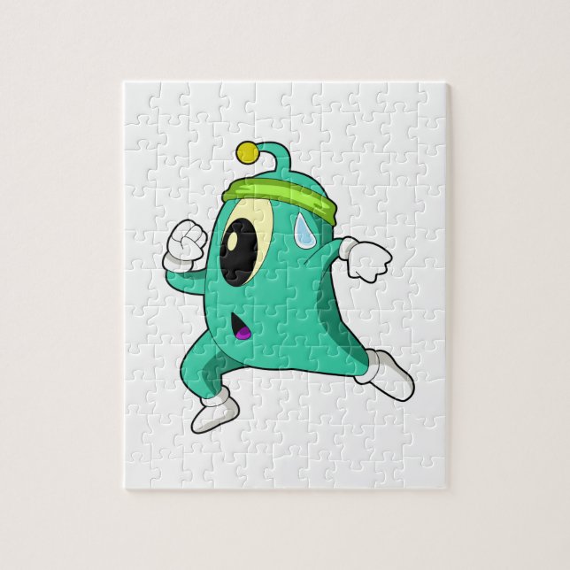 Alien som Springer Pussel (Vertikal)