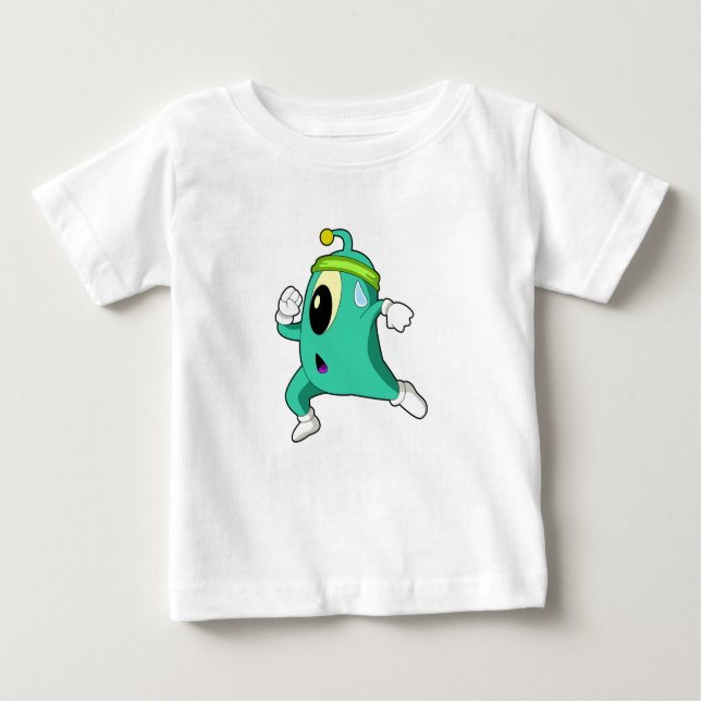 Alien som Springer T Shirt (Framsida)