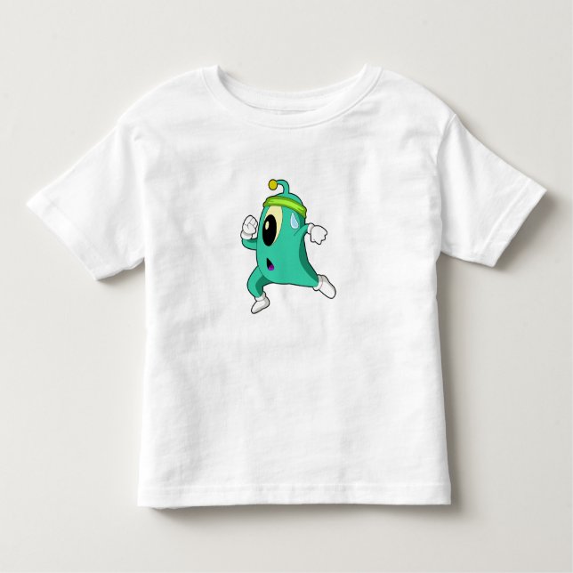 Alien som Springer T Shirt (Framsida)