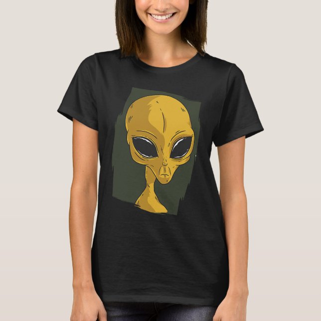 alien space aliens  ufo  1 t shirt (Framsida)