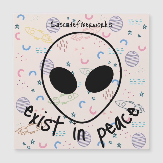 Alien space branded Magnetic Card (Framsida)