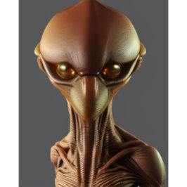 Alien Space-Futuristiskan Vacker färg T-Shirt