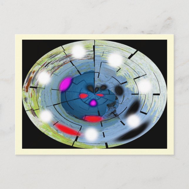 Alien Space Navigation Art Vykort (Framsida)