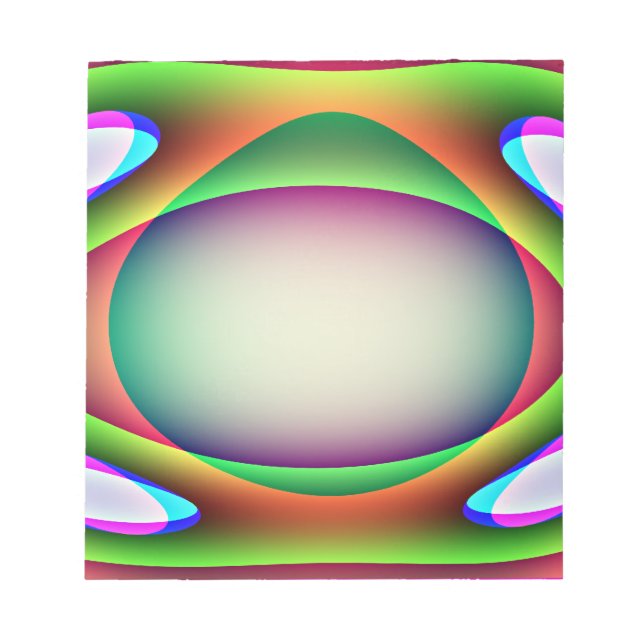 Alien Spaceship Anteckningsblock (Framsida)