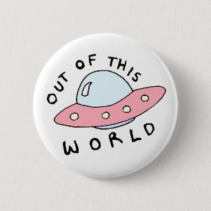 Alien Spaceship Button Knapp