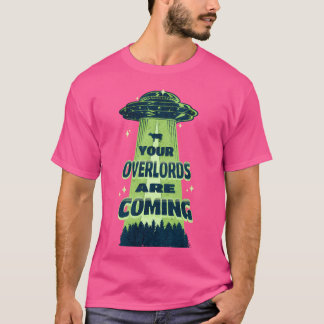 Alien Spaceship Invaders T Shirt