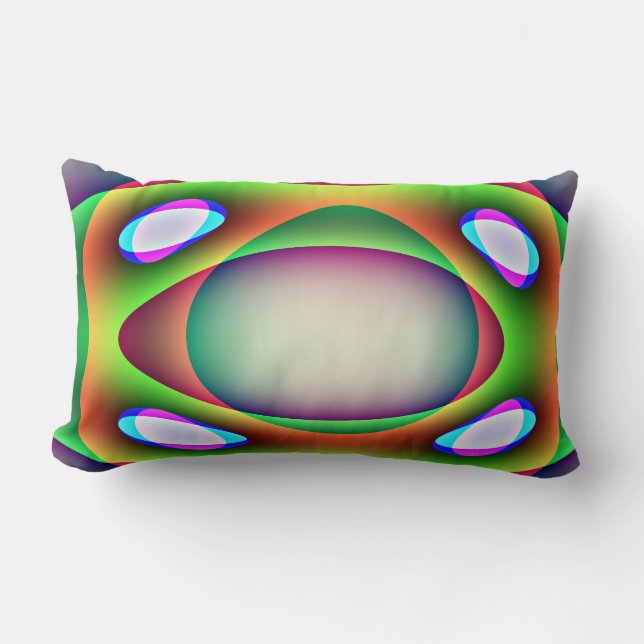Alien Spaceship Pillow Lumbarkudde (Framsida)