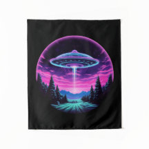 Alien Spaceship Retro Futuristiska