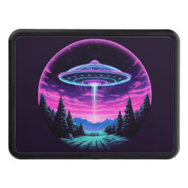 Alien Spaceship Retro Futuristiska Dragkroksskydd