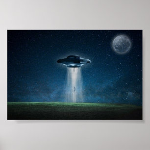 Alien Spacesship Poster