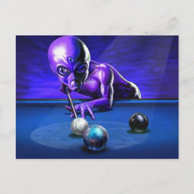 Alien Spela Bassäng Vykort (Framsida)